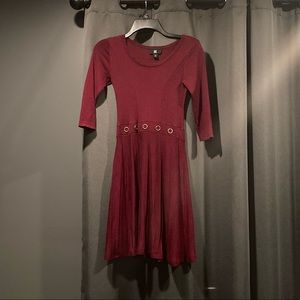 Burgundy dress